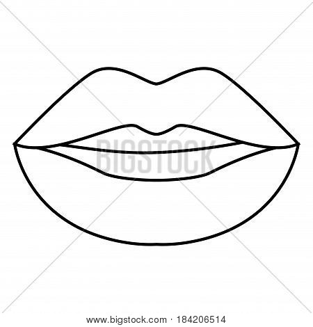 450x470 Sensual Lips Icon Over White Vector Amp Photo Bigstock