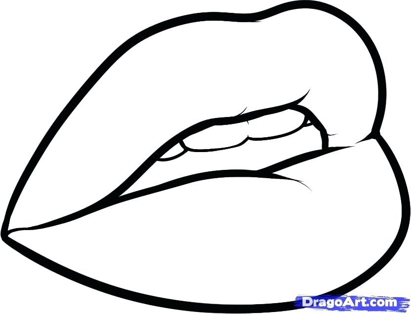 832x636 Coloring Lips Draw Lip Colouring Pages Lips And Teeth Coloring