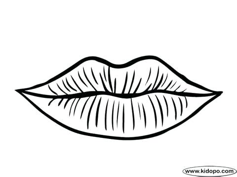 480x358 Coloring Lips Lips Coloring Page 3 Coloring Lipstick Genesisar.co