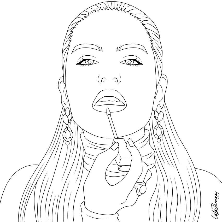 Lip Gloss Drawing at GetDrawings | Free download