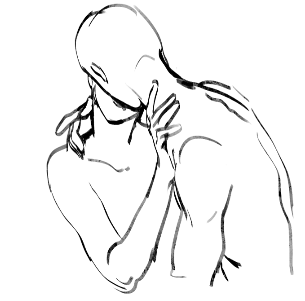 609x602 Artist Drawing Kiss