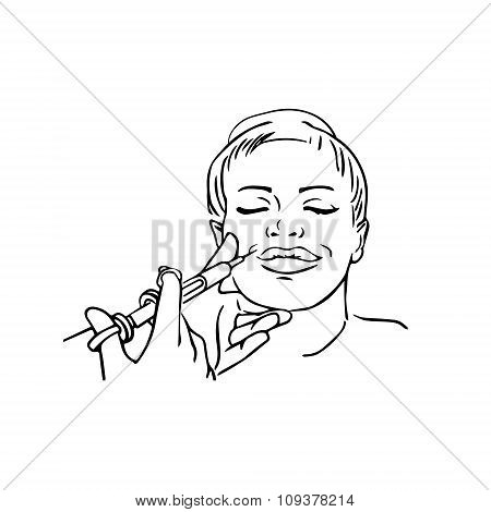 450x470 Beauty Injections. Huge Duck Lips Vector Amp Photo Bigstock