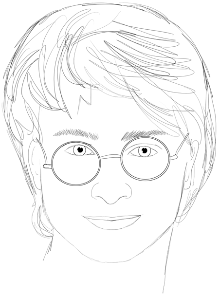 450x608 How To Draw Harry Potter Step By Step Drawing Lesson Daniel