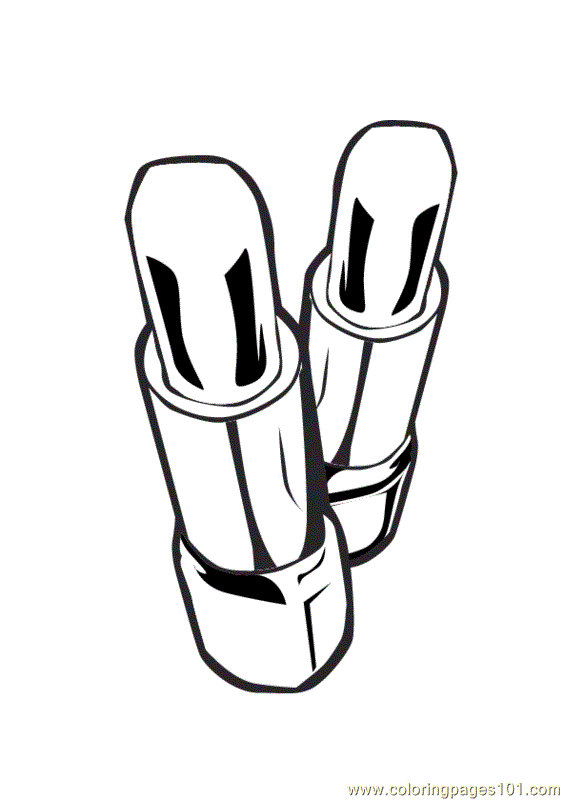 564x800 Lipstick Coloring Page