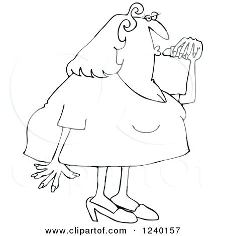 450x470 Lipstick Coloring Pages 17 Also Of A Chubby Black And White Woman