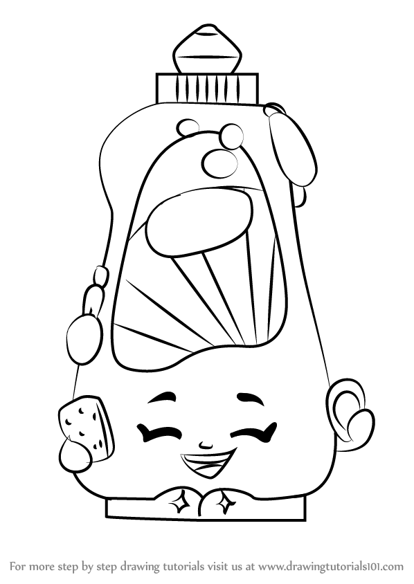 598x844 Learn How To Draw Dishy Liquid From Shopkins (Shopkins) Step By