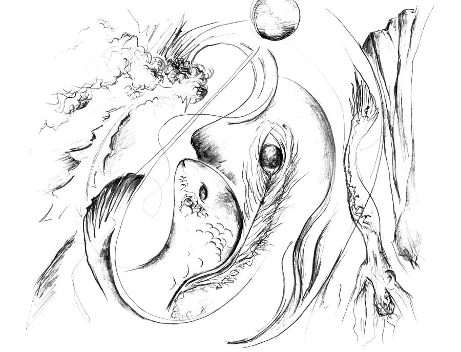 900x687 Picasso Drawing By Jessica Snyder