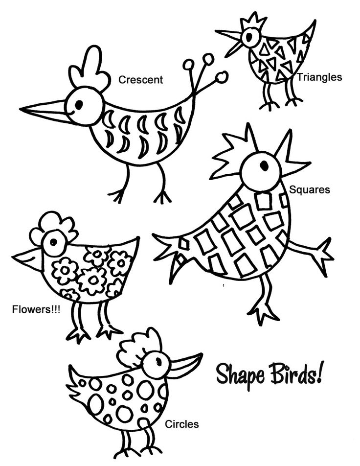 736x952 Watercolor Shape Birds For Kinder Deep Space Sparkle