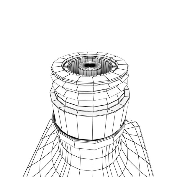 600x600 Photorealistic And High Detailed 7 Liquor Bottles. 3d Model