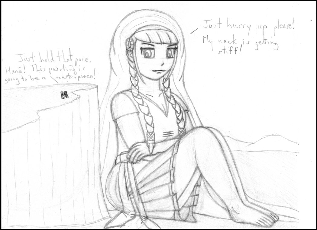 1049x762 Hana Lisa (Sketch) By Hanachronicler