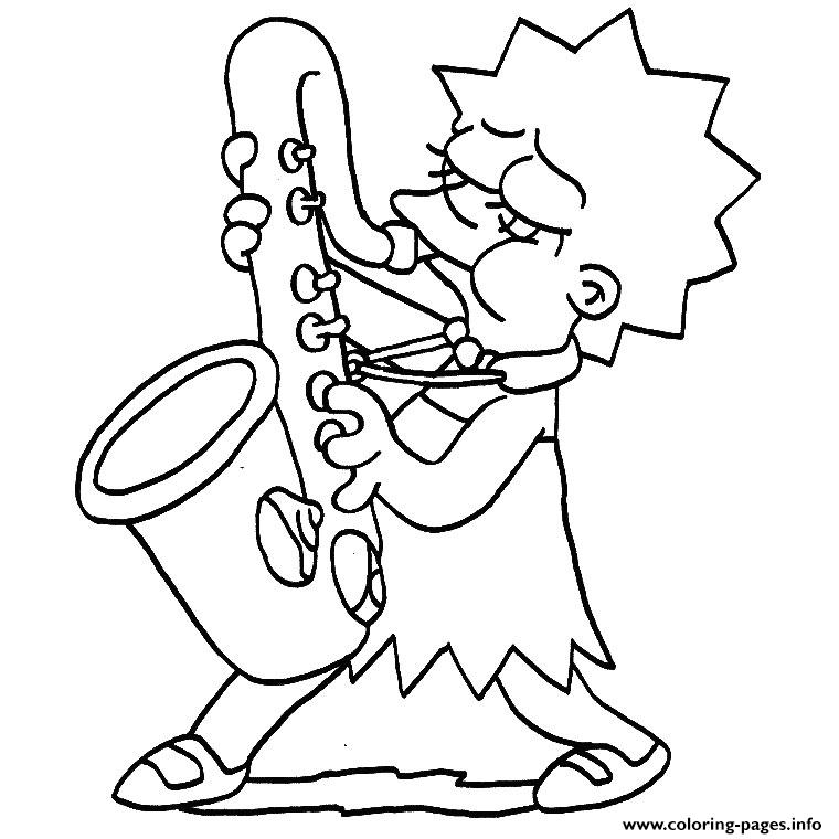 760x760 Lisa Simpson Coloring Pages Printable