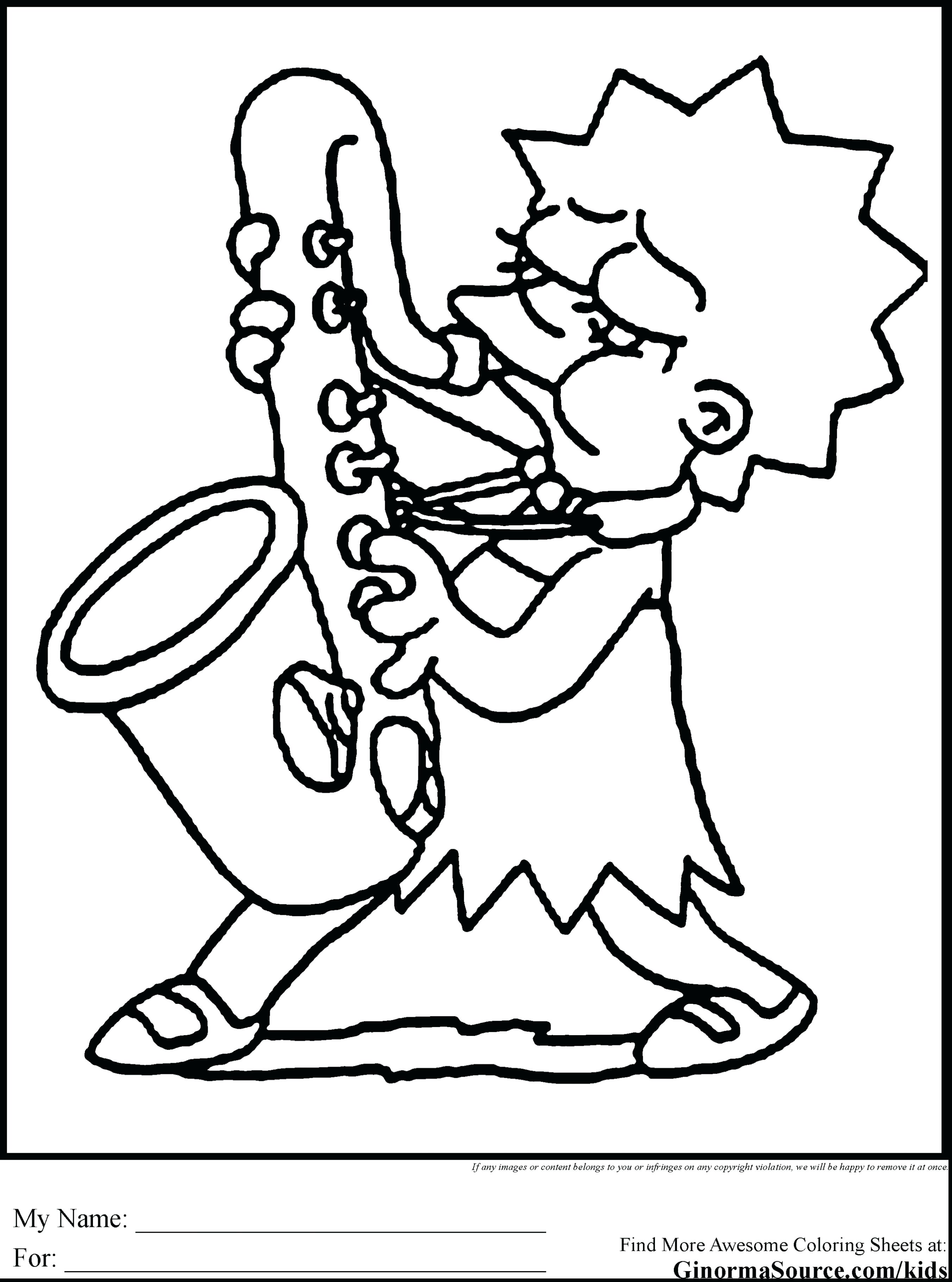 2704x3641 Coloring Lisa Simpson Coloring Pages Surprising The For Adults