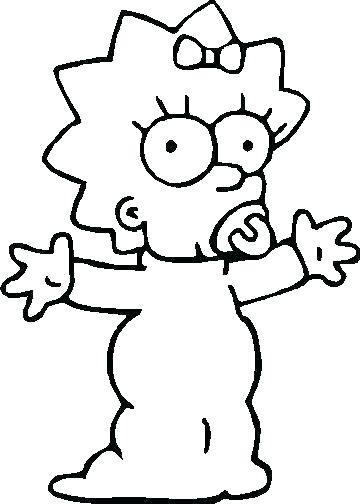 360x504 Coloring Pages The Print Free Homer Lisa Simpson P Murs