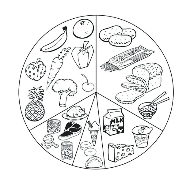 620x621 Healthy Foods Coloring Pages List Healthy Food Coloring Page