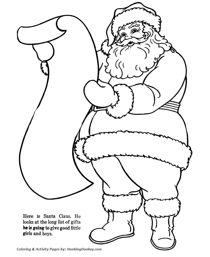 670x820 Santa Claus Coloring Pages