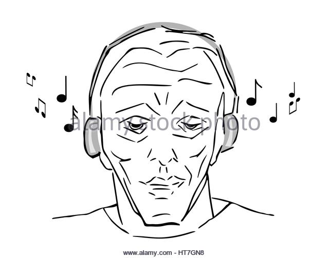 640x503 Man Hand Drawing Listening Music Stock Photos Amp Man Hand Drawing