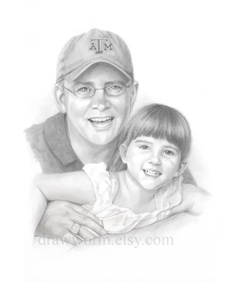800x975 Drawworm Is Drawing Still Daddy's Little Girl Portrait