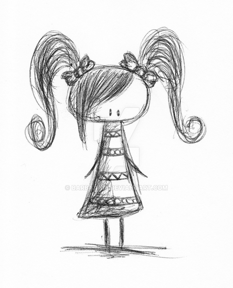 800x988 Little Girl Sketch By Barbara18