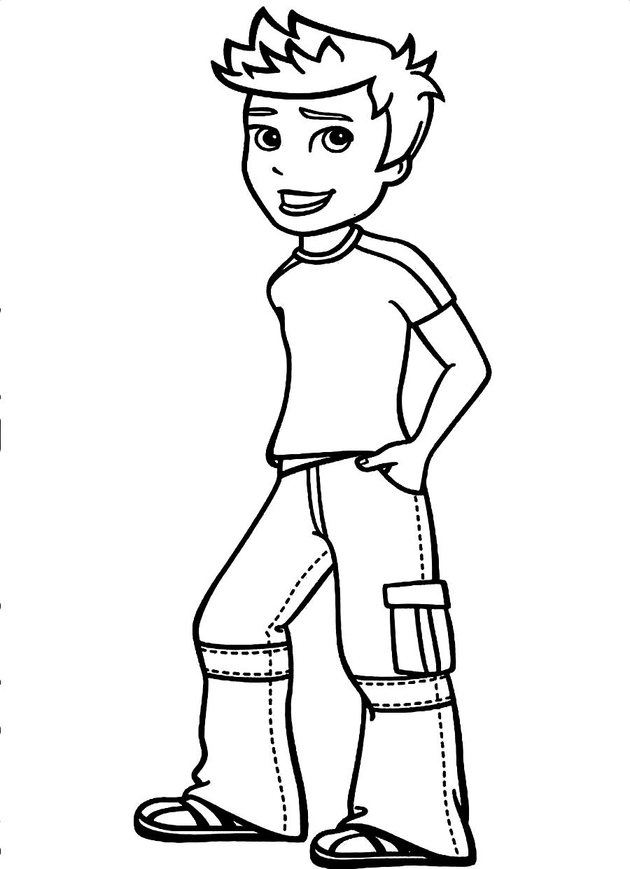 900x1240 Little Boy Coloring Pages In Pretty Draw Printable Coloring