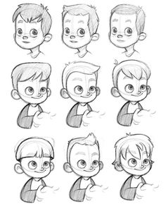 236x289 Drawn Expression Little Boy