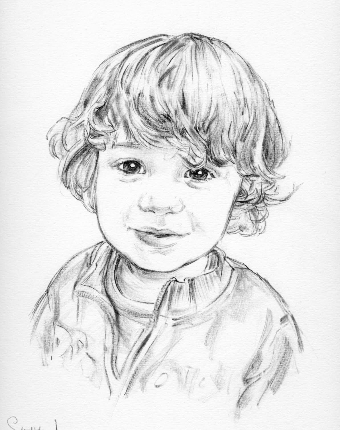 1193x1509 Little Boy Pencil Portraits