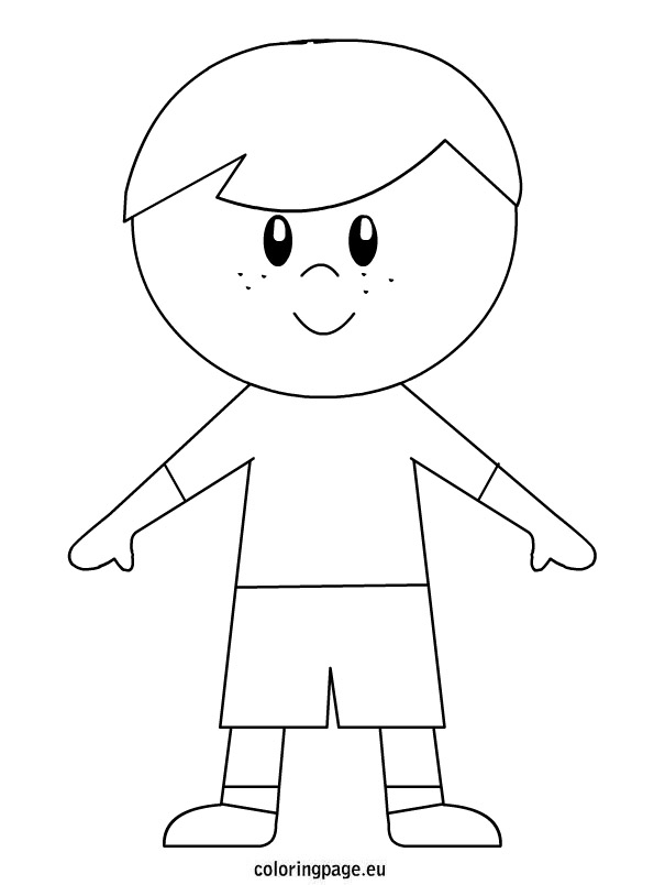 595x804 Little Boy Coloring Pages Little Boy Coloring Page Free
