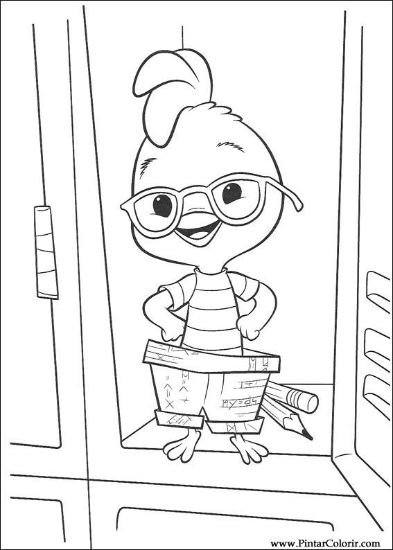 567x794 Drawings To Paint Amp Colour Chicken Little