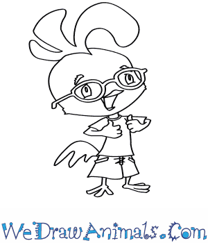300x350 How To Draw Chicken Little