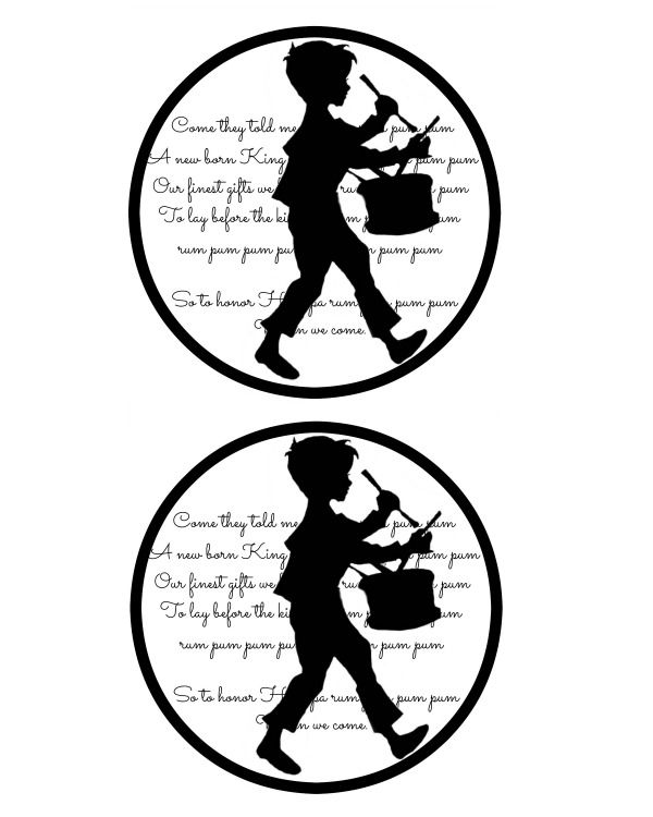 600x750 Little Drummer Boy Gift Tagbloggers Best 12 Days Of Christmas