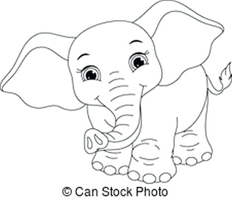 468x402 Cute Elephant Coloring Pages Also Superb Lion Coloring Pages
