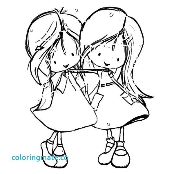 600x600 Coloring Pages For Little Girls Best Of Best Friends Two Little