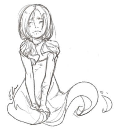 375x417 Don'T Cry, Little Ghost Girl By Iresia