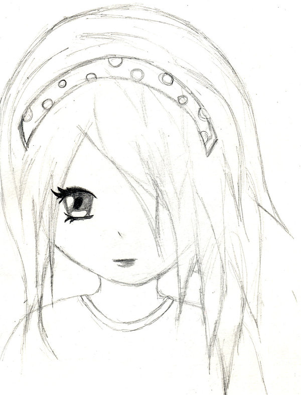 600x786 Little Girl Sketch By Snowtiger782