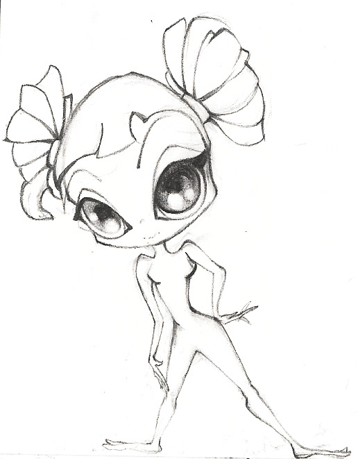 516x661 Little Girl Sketch By Webnatu