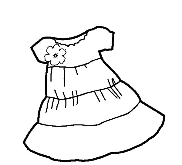 Little Girl In A Dress Drawing at GetDrawings | Free download