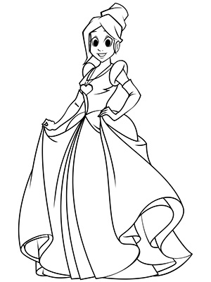 300x400 Little Girl Cartoon Illustration