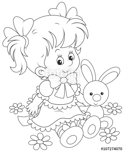 408x500 A Cute Little Girl In A Beautiful Dress Sitting With A Small Toy