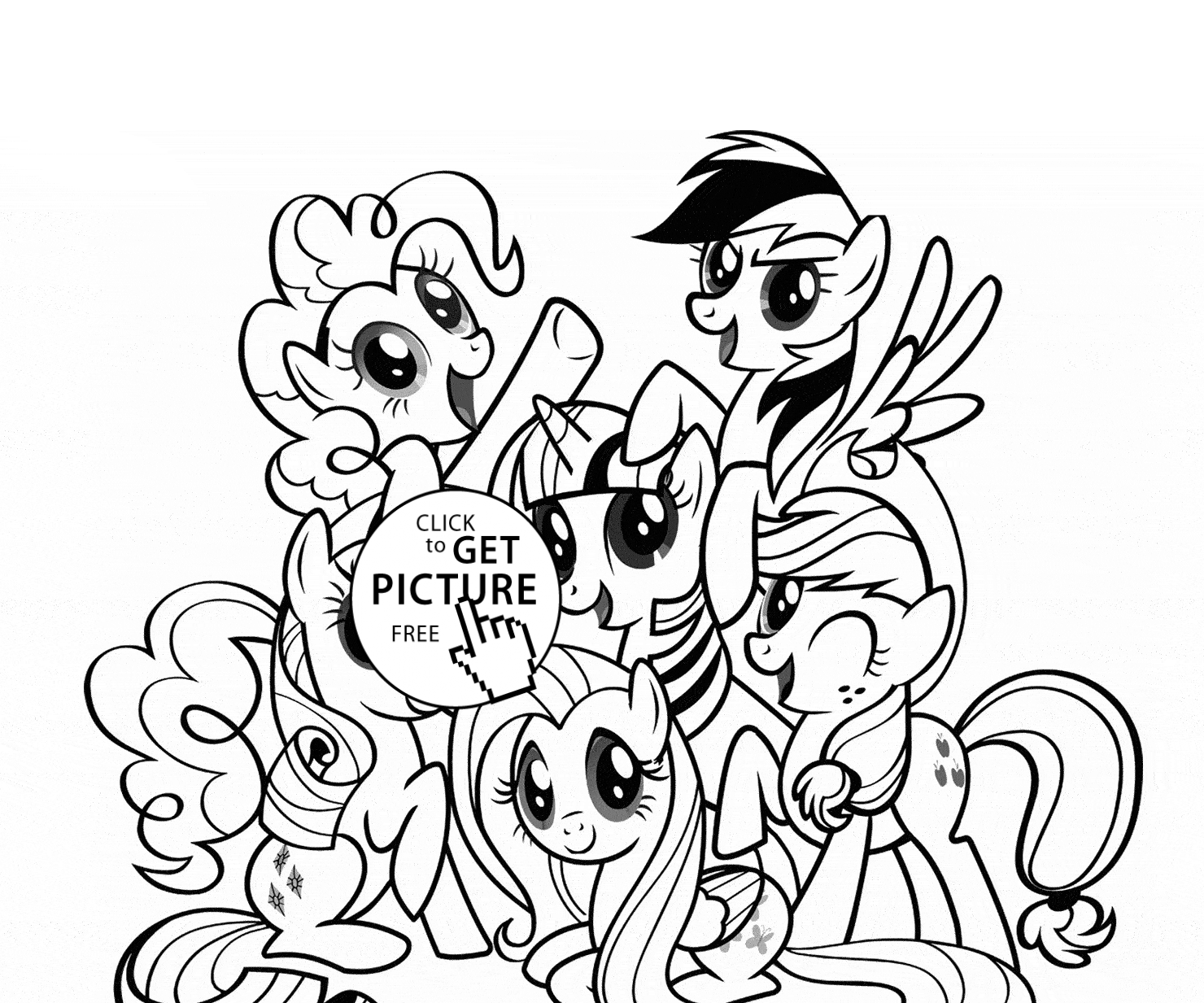 1480x1233 My Little Pony Coloring Page For Kids, For Girls Coloring Pages