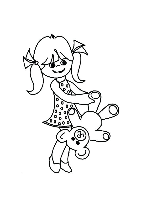 595x842 Classy Coloring Pages For Little Girls Crayola Photo Of A Girl