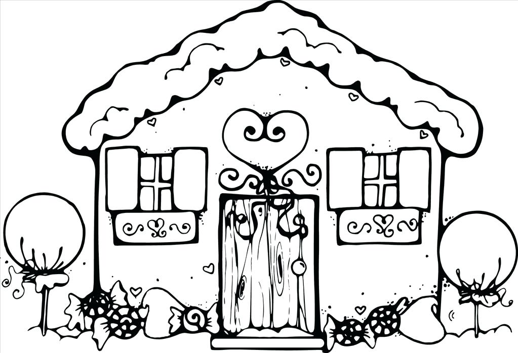 1023x698 House Coloring Book Plus Little House 55