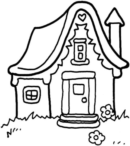 430x480 Little House Coloring Page Free Printable Coloring Pages