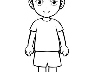 320x240 Little Kid Coloring Draw People Coloring Pages Fresh