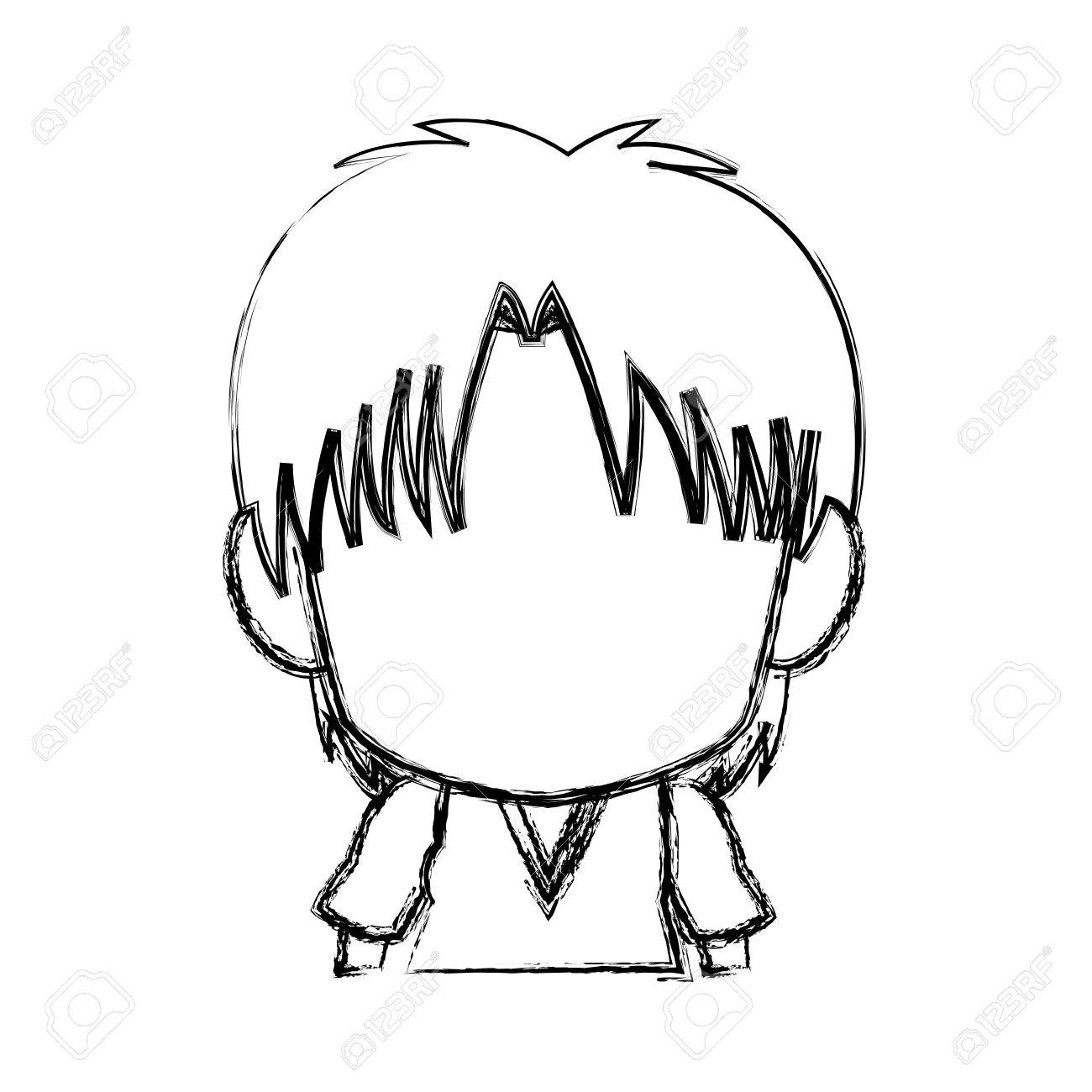 1300x1300 Blurred Silhouette Of Faceless Head Of Little Kid Anime