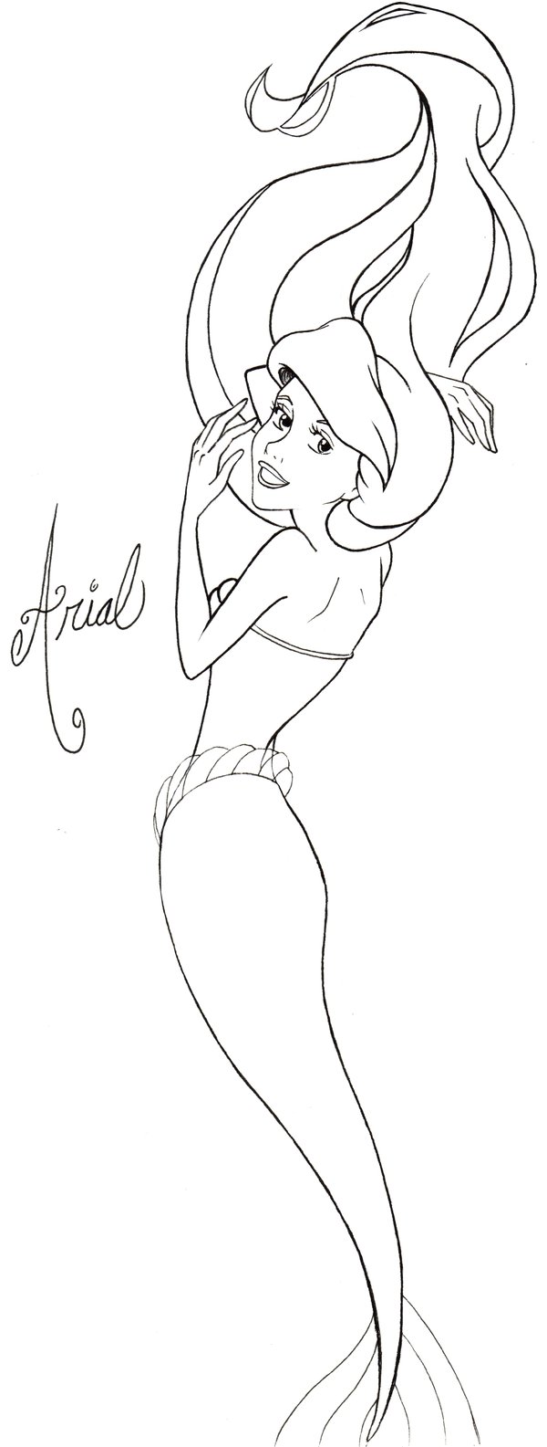 600x1585 Little Mermaid Line Attempt By Therainedrop