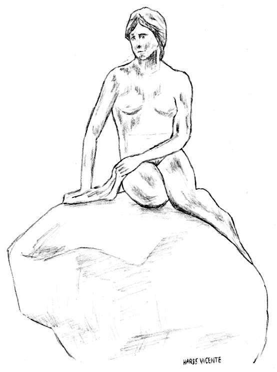 554x743 Sketches For 2014, Number 29 The Little Mermaid Art Fn