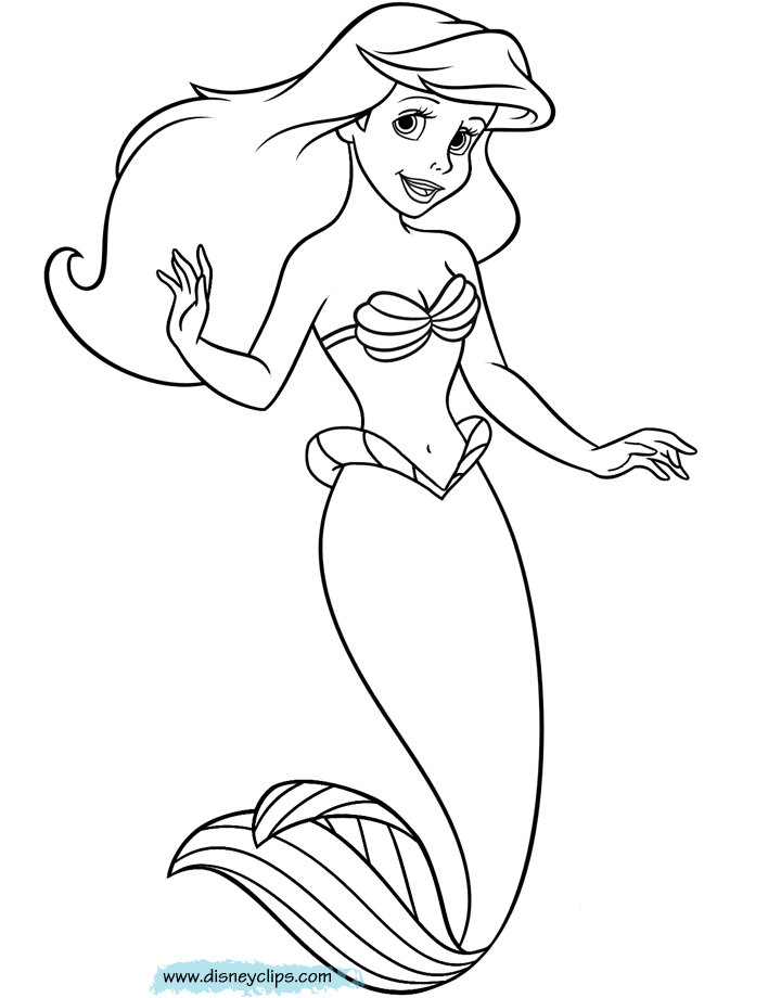 720x920 The Little Mermaid Coloring Pages 3 Disney Coloring Book