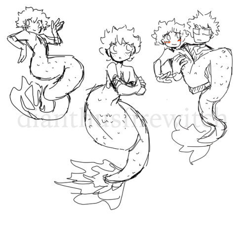 500x500 Mermaid Izuku Tumblr