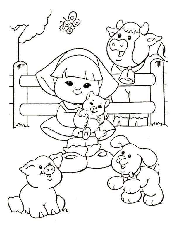 612x800 Little People Coloring Pages 16 Free Printable Coloring Pages
