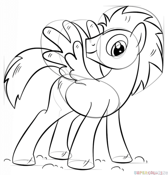 553x575 How To Draw My Little Pony Pegasus Step By Step Drawing Tutorials