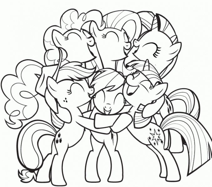 678x600 My Little Pony Friendship Is Magic Colouring Pictures To Print